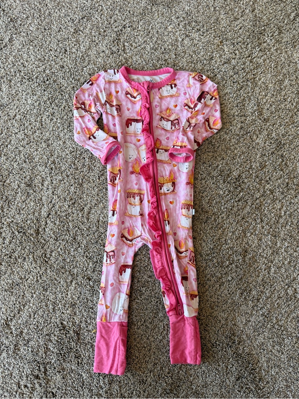 Birdie Bean Bamboo Ruffle Zippy
